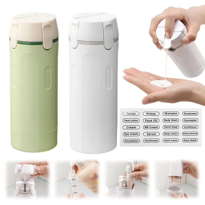 4-in-1 Leakproof Travel Dispenser Bottle Set