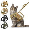 Tactical Cat Harness And Leash Set With Handle For Pets
